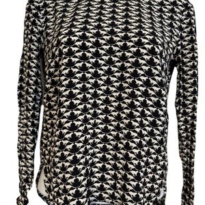 H&M Monochrome Animal Print Top